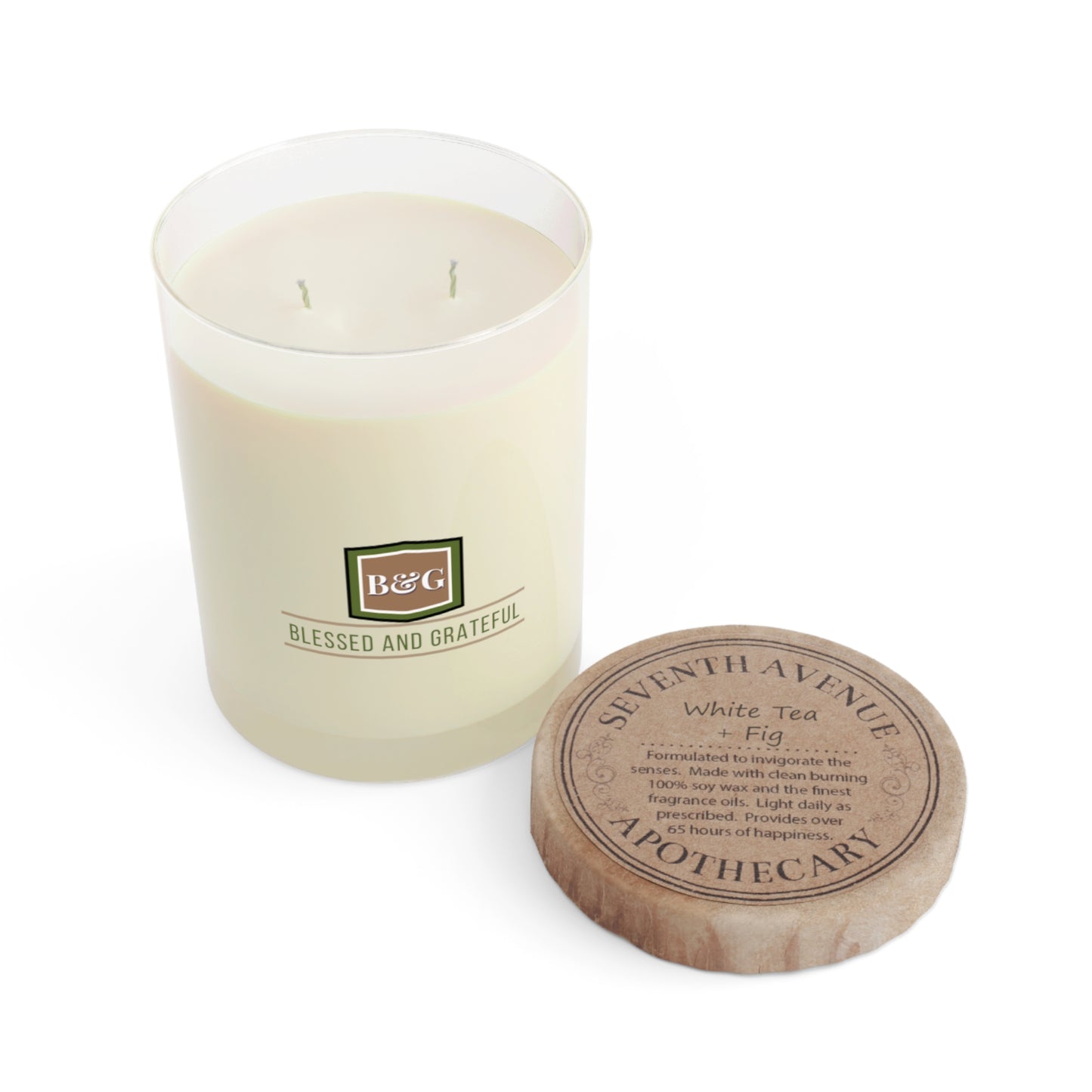 Blessed&Grateful White Tea & Fig Scented Candle
