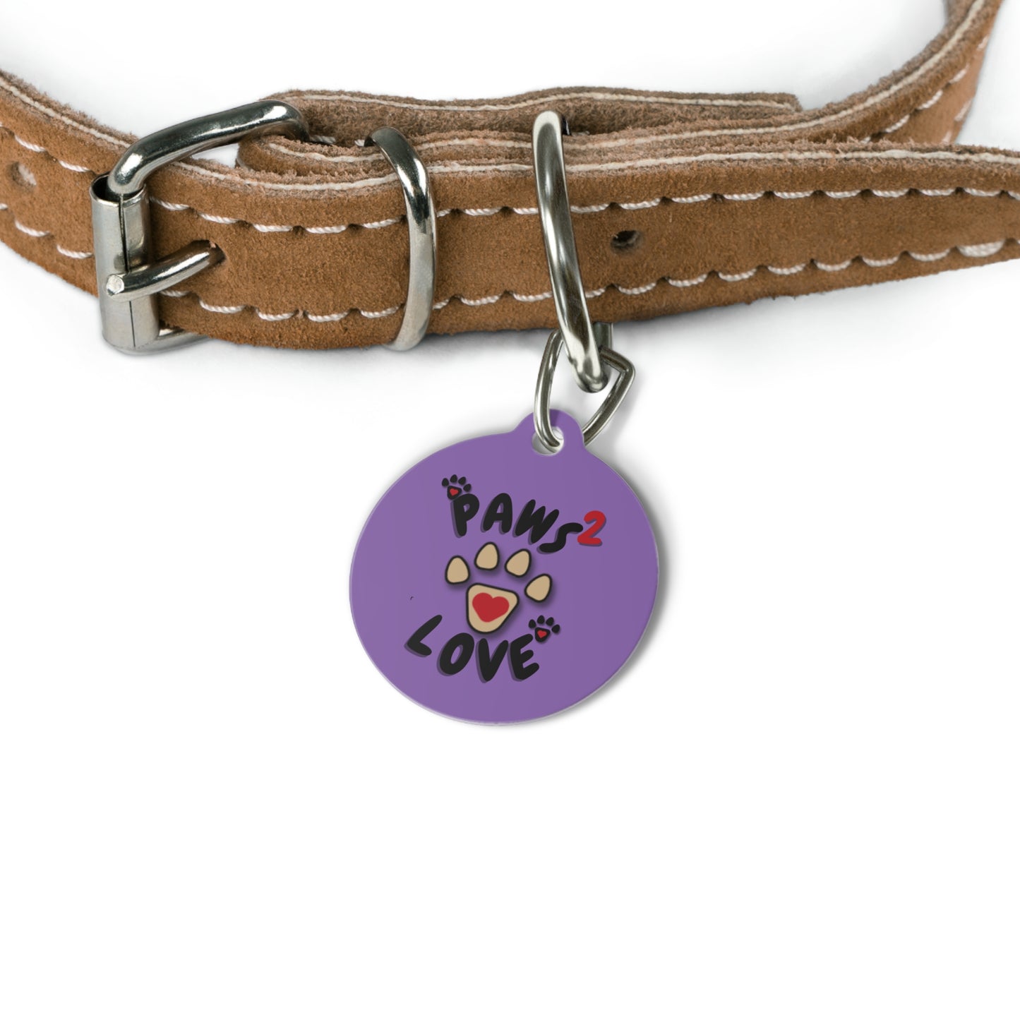 Paws2Love Light Purple Pet Tag
