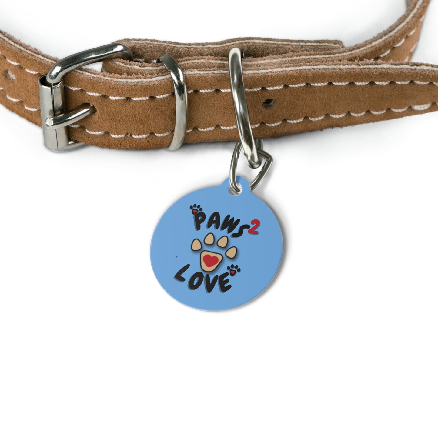 Paws2Love Light Blue Pet Tag
