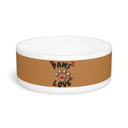 Paws2Love Light Brown Pet Bowl