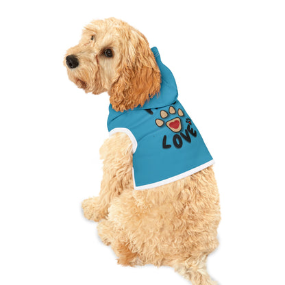 Paws2Love Turquoise Pet Hoodie