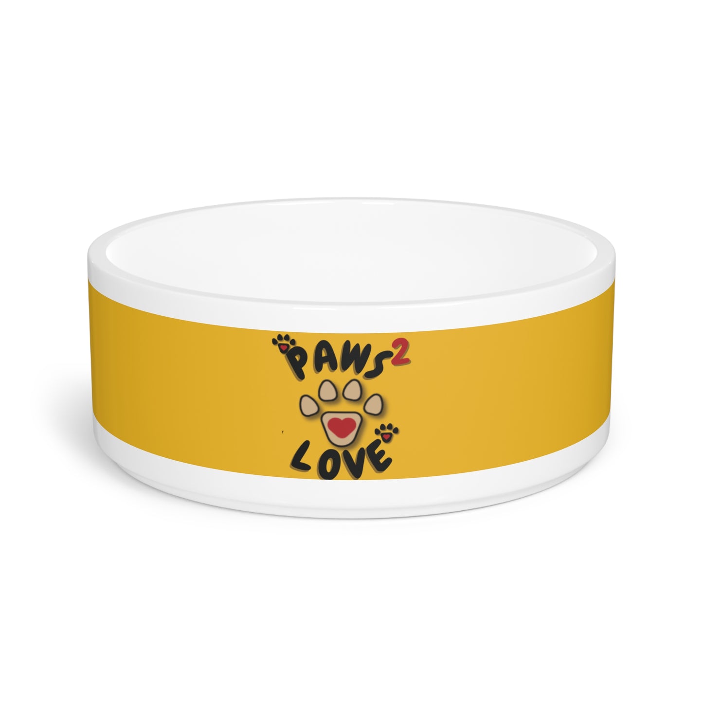 Paws2Love Yellow Pet Bowl