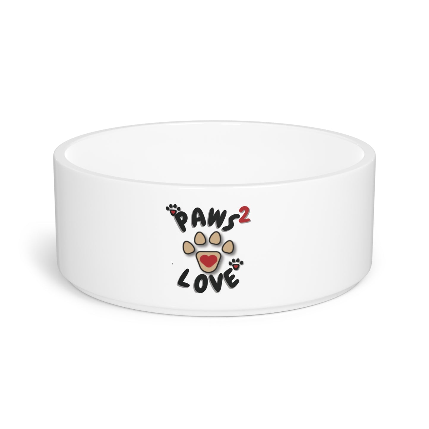Paws2Love White Pet Bowl