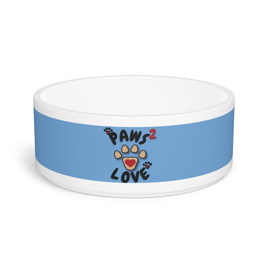 Paws2Love Light Blue Pet Bowl