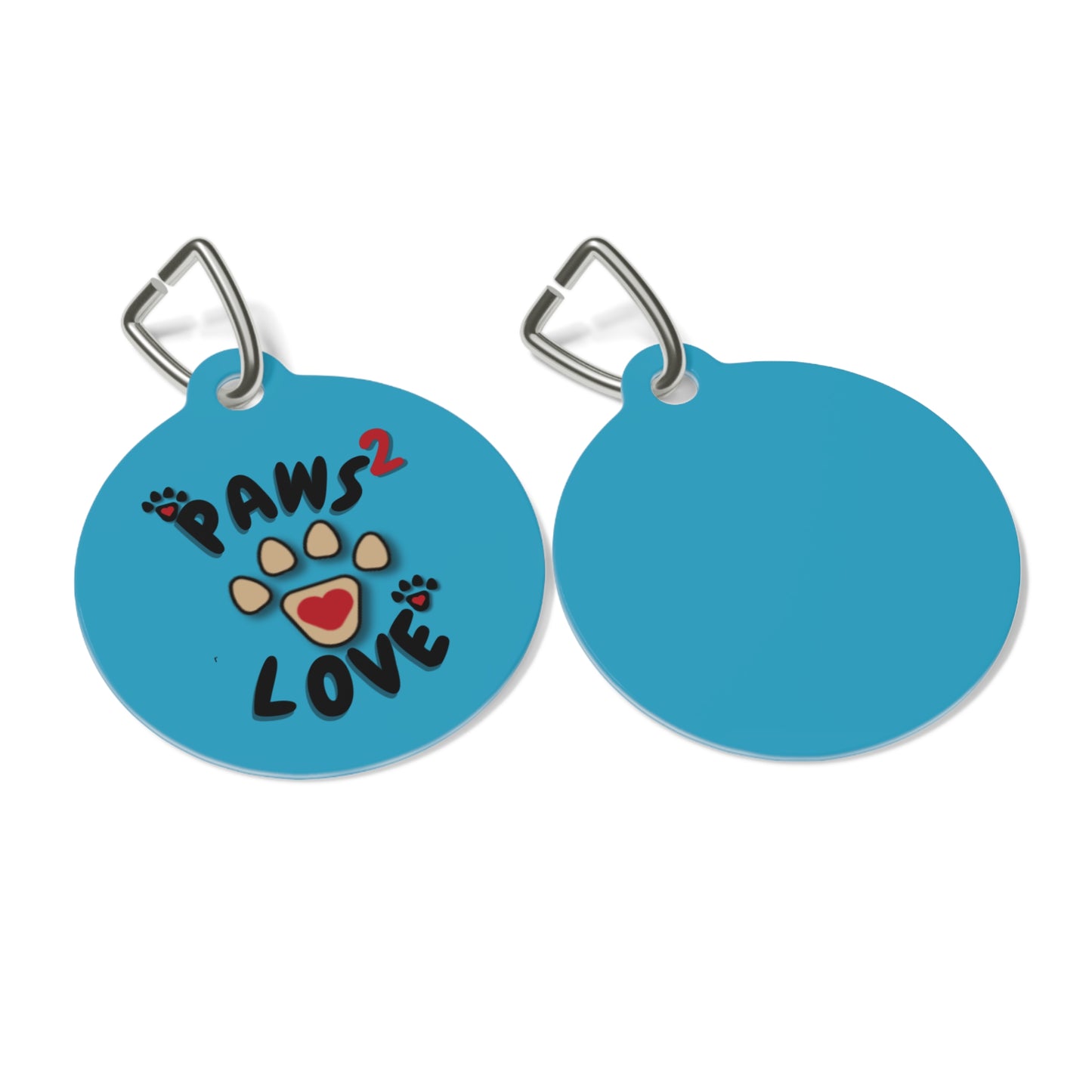 Paws2Love Turquoise Pet Tag