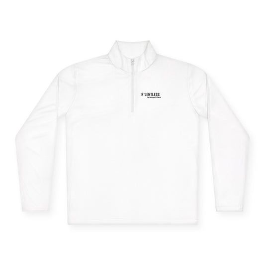 R'lentless Brand White Quarter-Zip Pullover