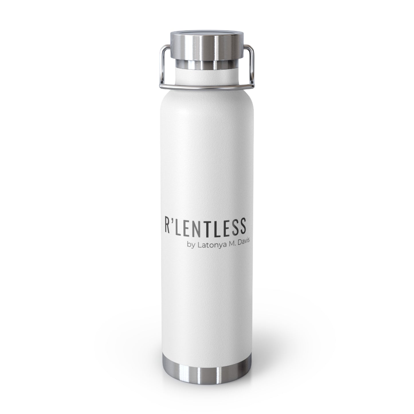 White R'lentless Brand Copper Vacuum Insulated Bottle, 22oz