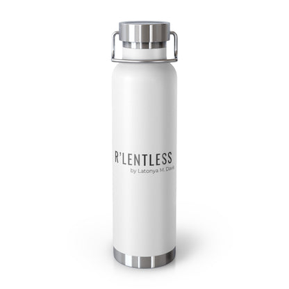 White R'lentless Brand Copper Vacuum Insulated Bottle, 22oz