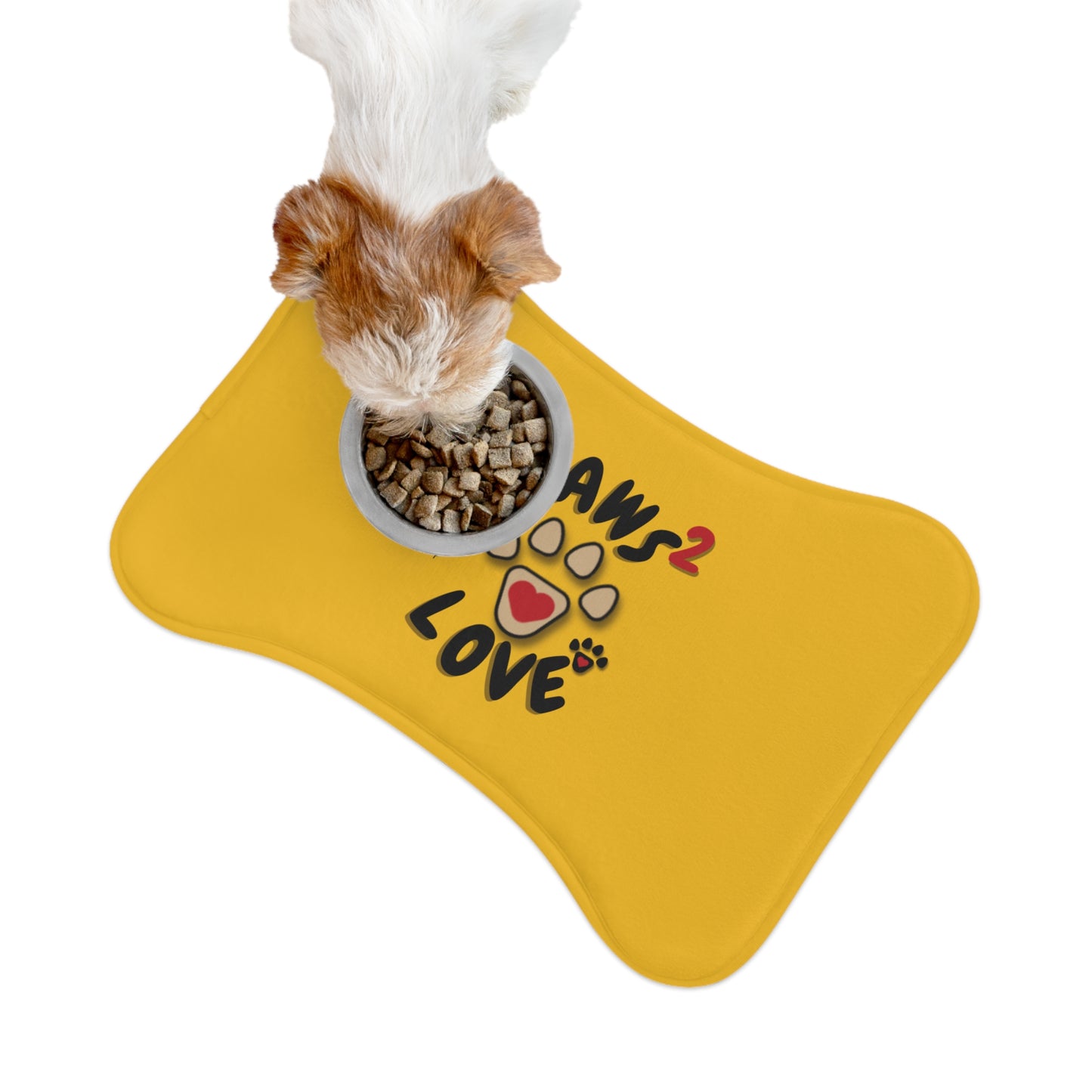 Paws2Love Yellow Pet Feeding Mats
