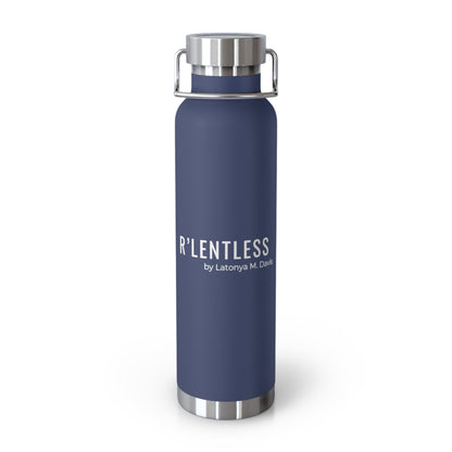 R'lentless Brand Copper Vacuum Insulated Bottle, 22oz