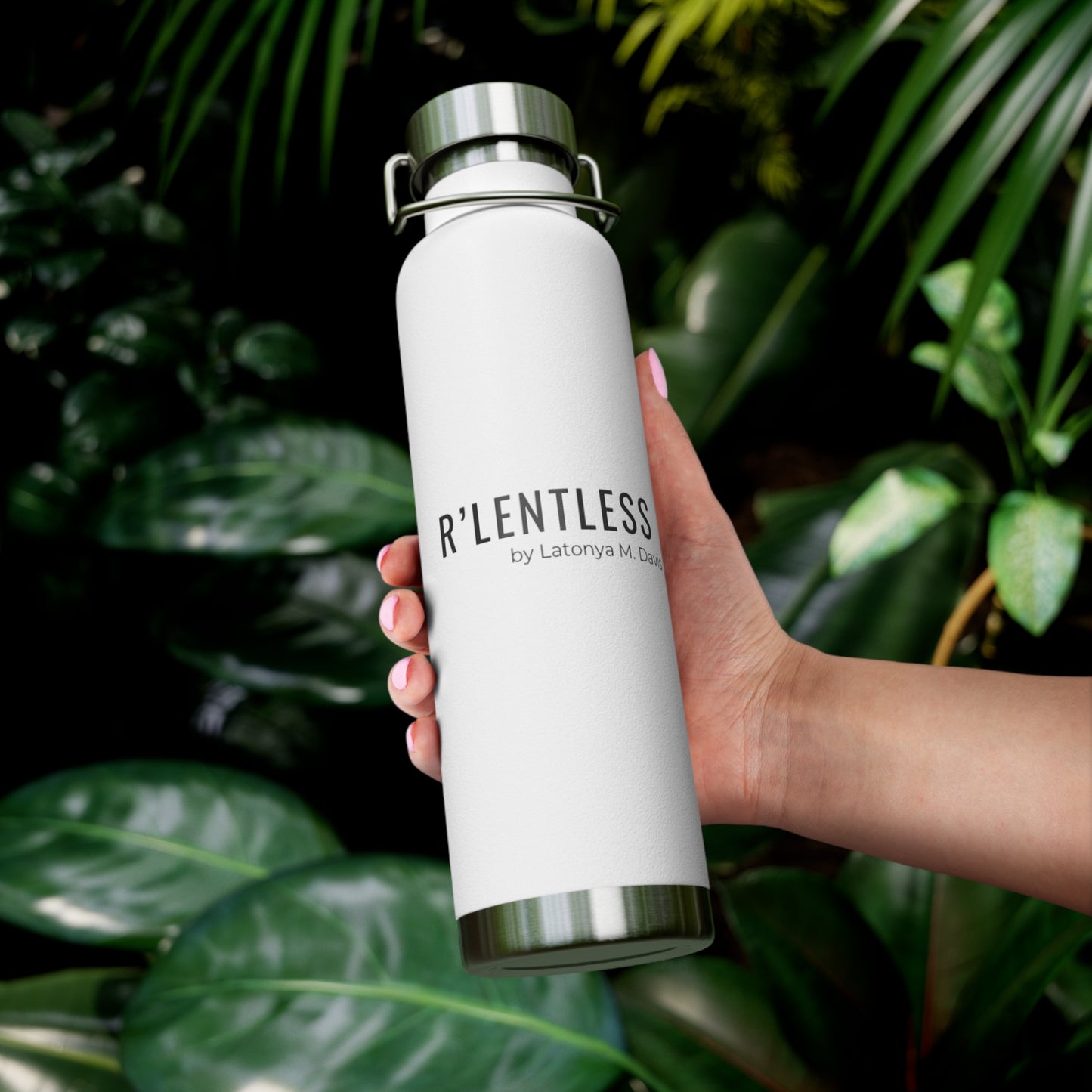 White R'lentless Brand Copper Vacuum Insulated Bottle, 22oz