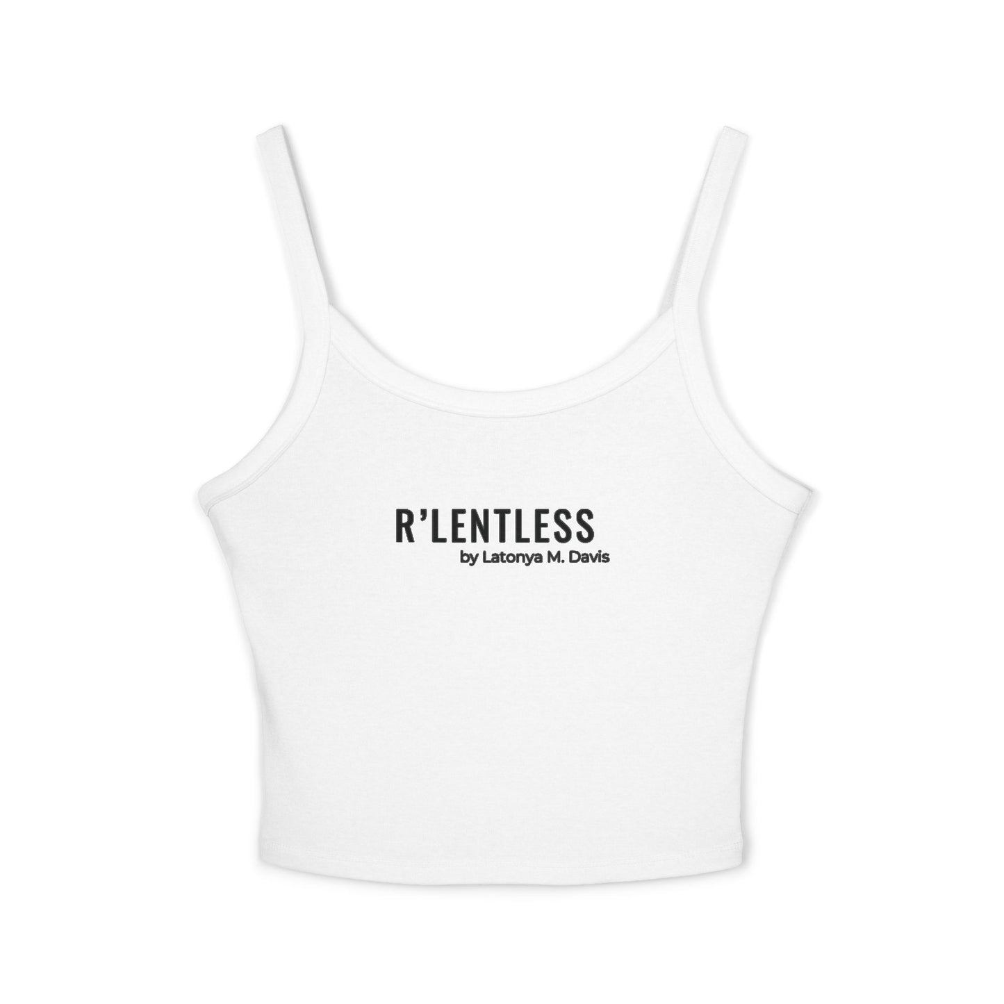 R'Lentless Brand Women's Spaghetti Strap Tank Top (White)