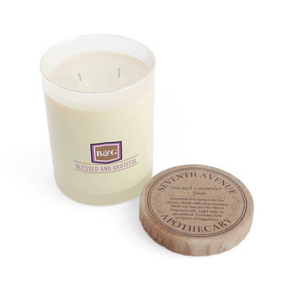 Blessed&Grateful Minted Lavender & Sage Scented Candle