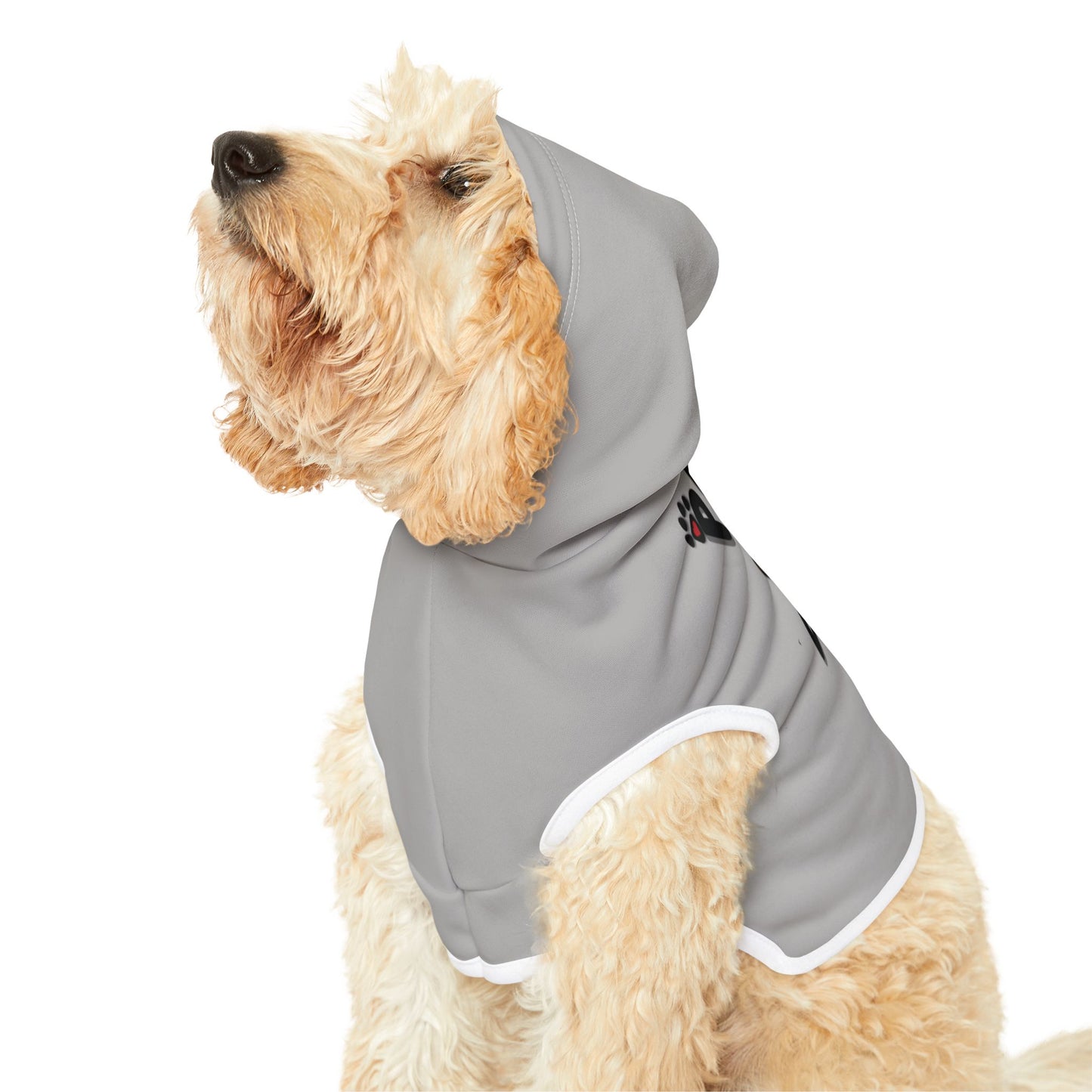 Paws2Love Light Grey Pet Hoodie