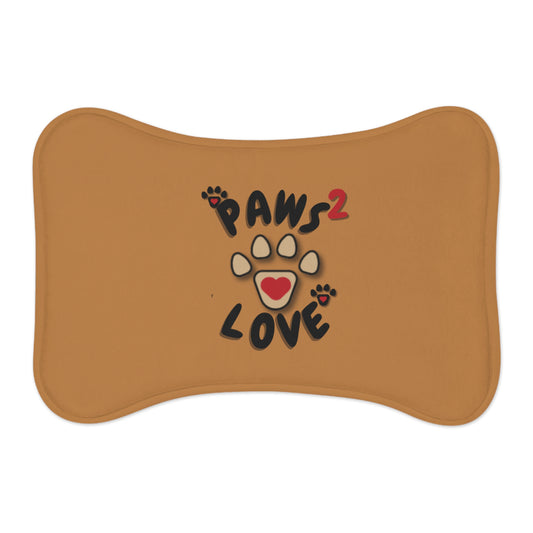 Paws2Love Light Brown Pet Feeding Mats