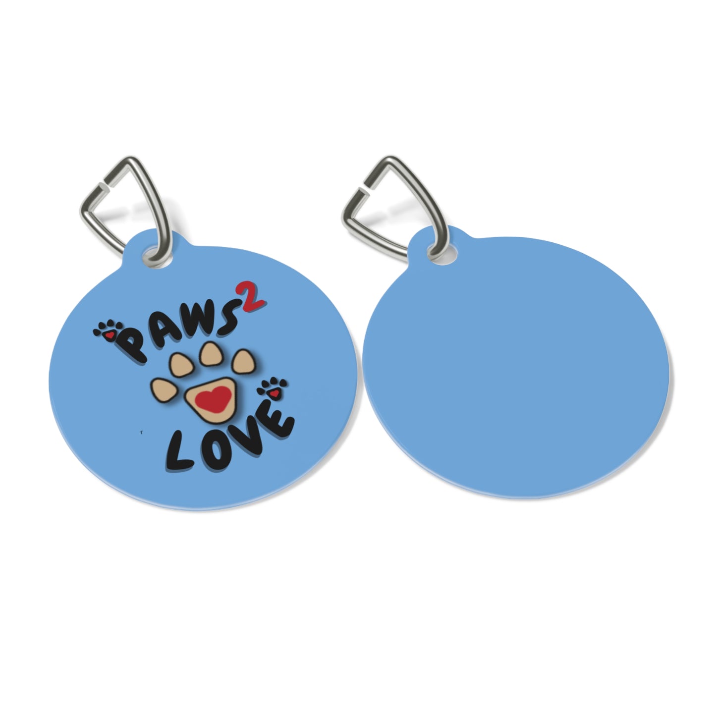 Paws2Love Light Blue Pet Tag