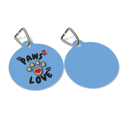 Paws2Love Light Blue Pet Tag