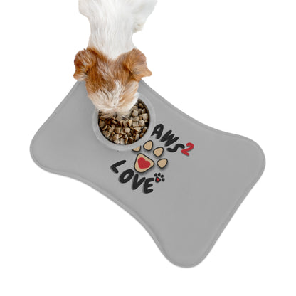 Paws2Love Light Grey Pet Feeding Mats