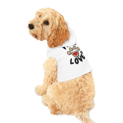 Paws2Love White Pet Hoodie