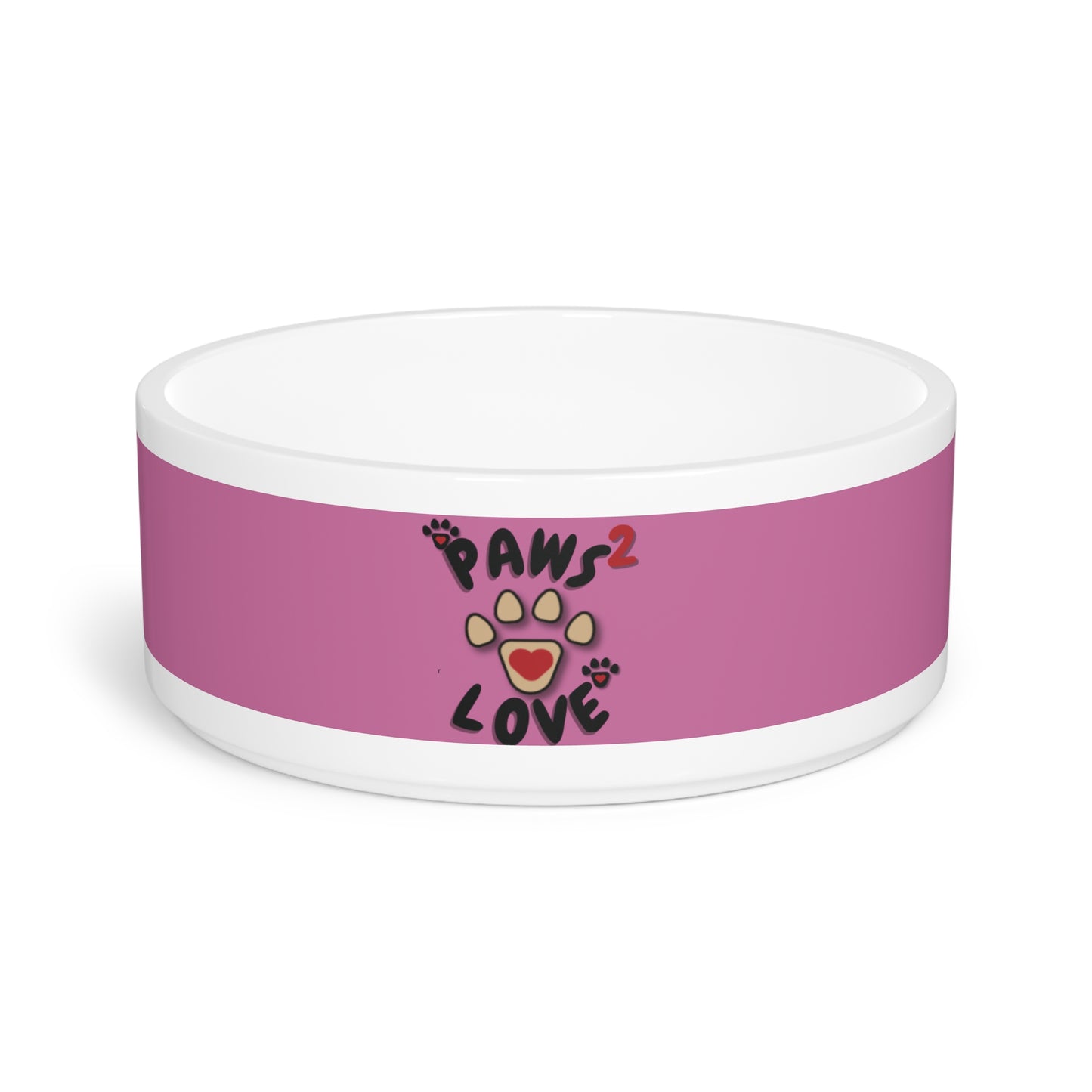 Paws2Love Light Pink Pet Bowl
