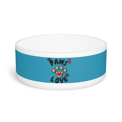 Paws2LoveTurquoise Pet Bowl