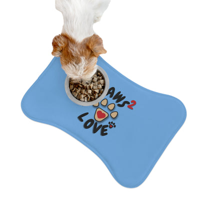 Paws2Love Light Blue Pet Feeding Mats