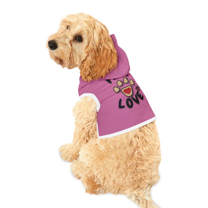 Paws2Love Light Pink Pet Hoodie