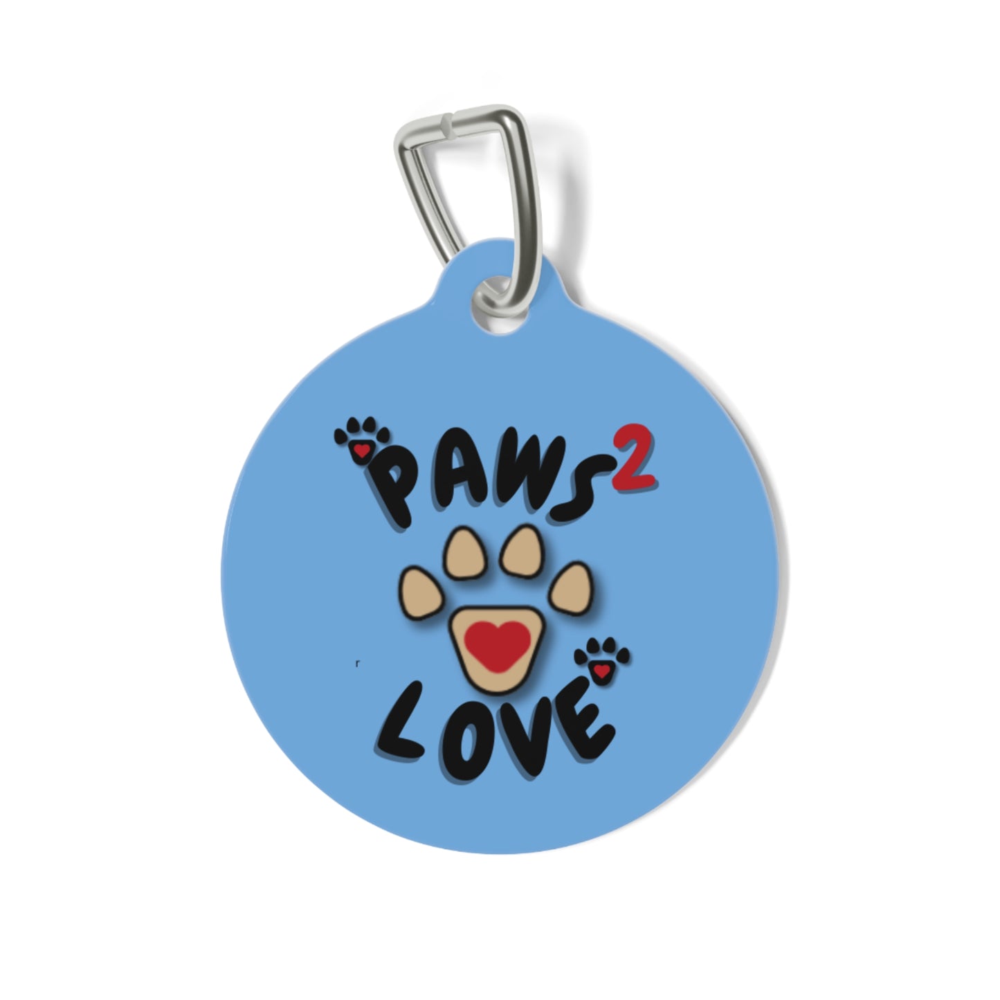 Paws2Love Light Blue Pet Tag
