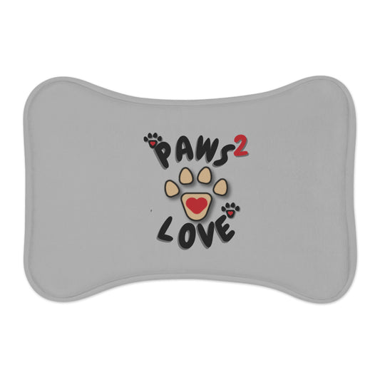 Paws2Love Light Grey Pet Feeding Mats