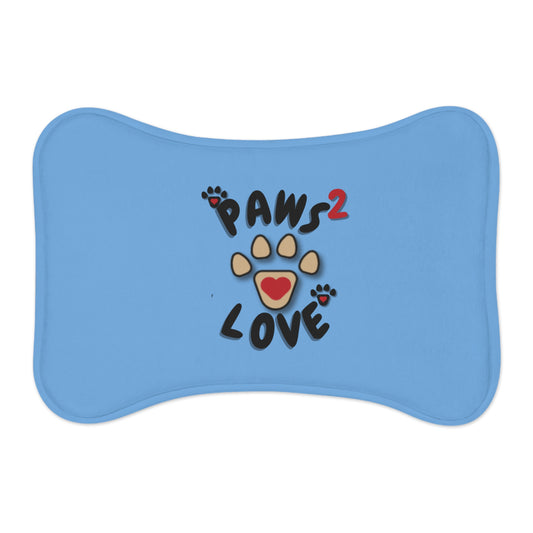 Paws2Love Light Blue Pet Feeding Mats