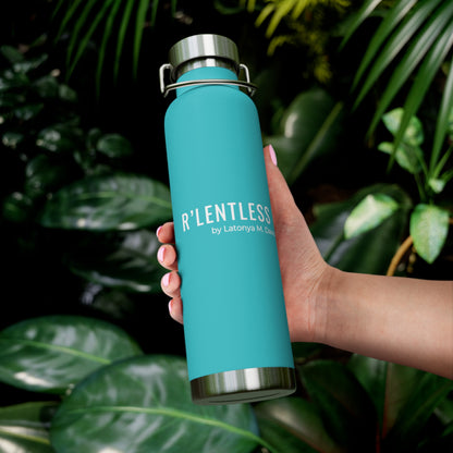 R'lentless Brand Copper Vacuum Insulated Bottle, 22oz