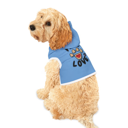 Paws2Love Light Blue Pet Hoodie