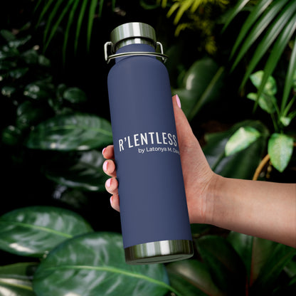 R'lentless Brand Copper Vacuum Insulated Bottle, 22oz