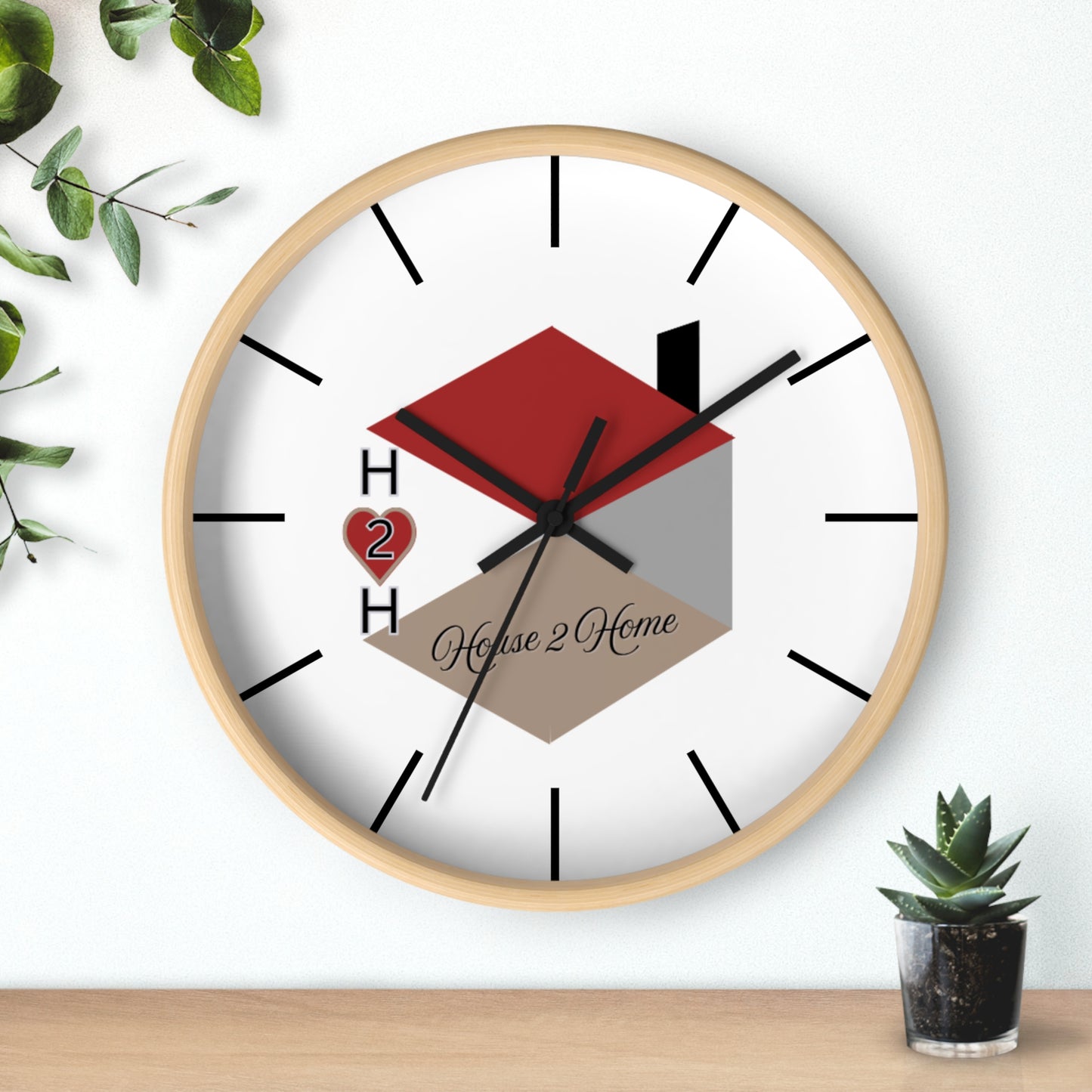 House2Home Branded Wall Clock