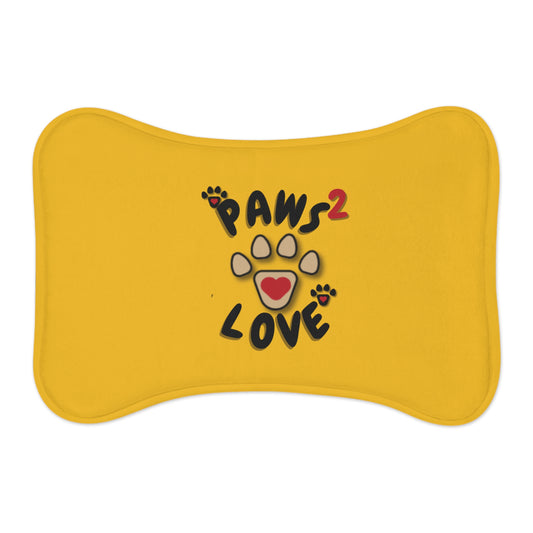 Paws2Love Yellow Pet Feeding Mats
