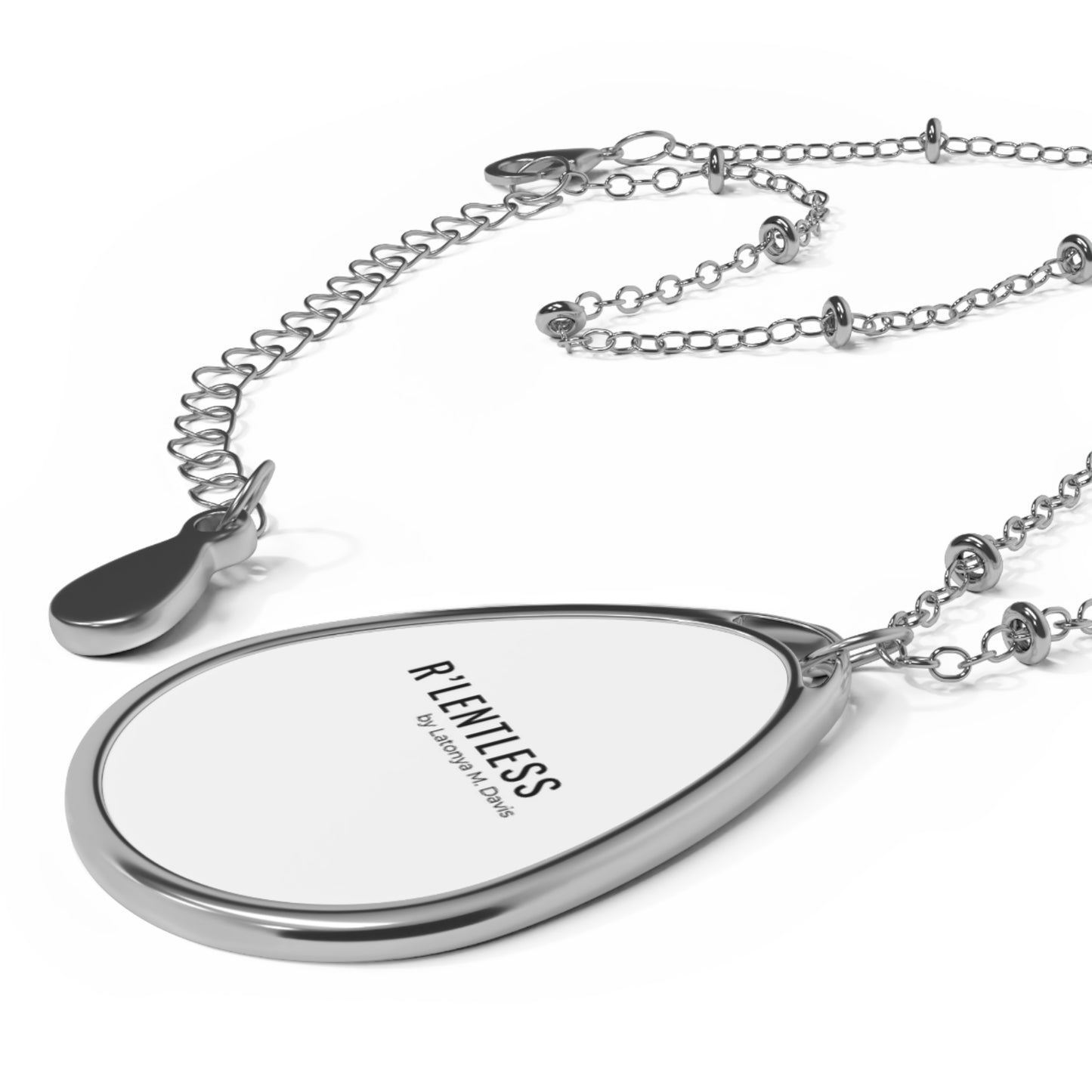 R’lentless Brand Oval Necklace