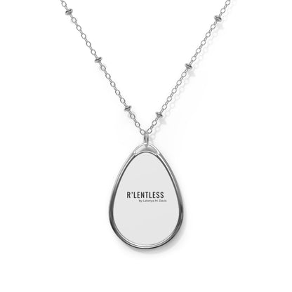 R’lentless Brand Oval Necklace