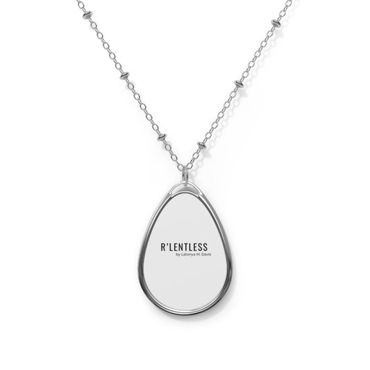 R’lentless Brand Oval Necklace