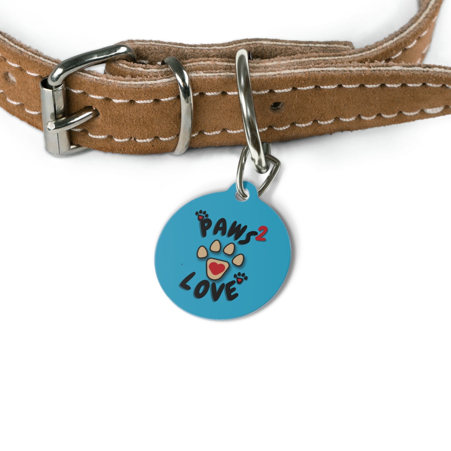 Paws2Love Turquoise Pet Tag